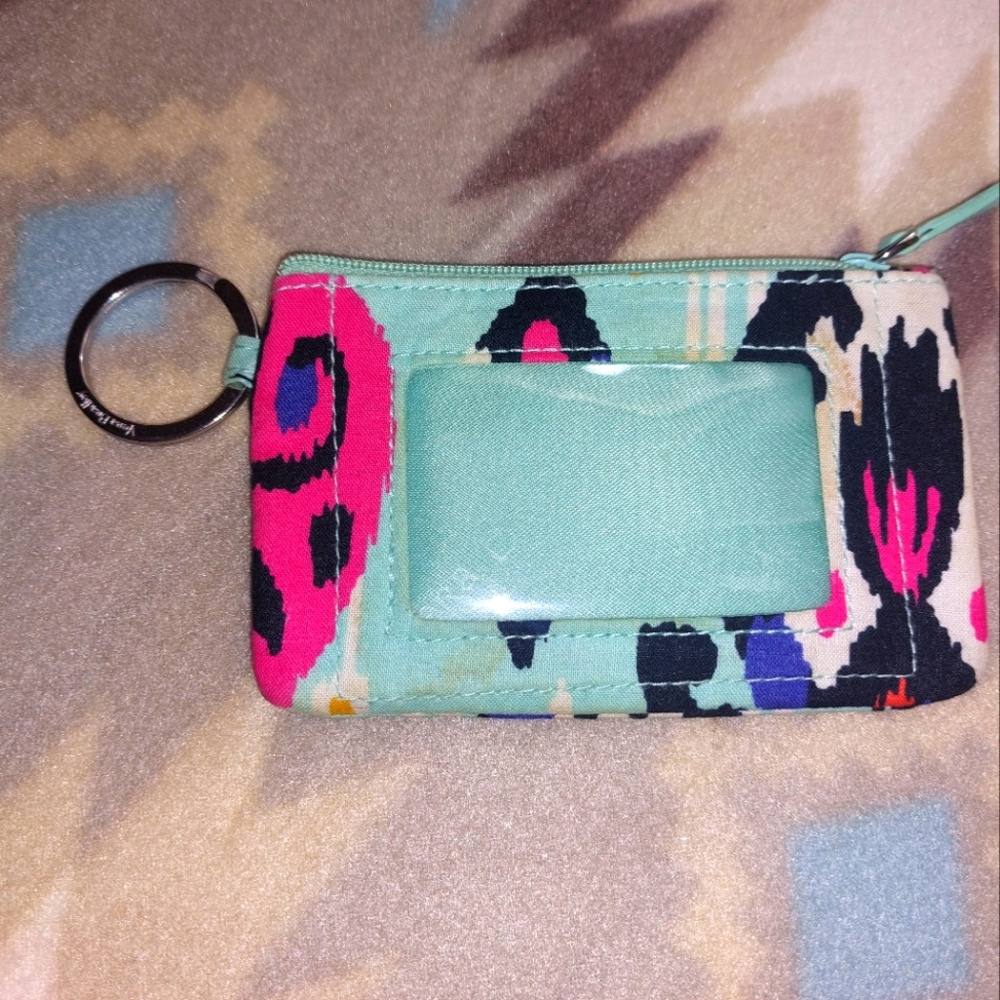 "Vera Bradley" blue Microfiber ID Keyring